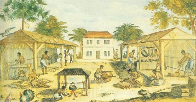 unknow artist Slaves working in 17th-century Virginia